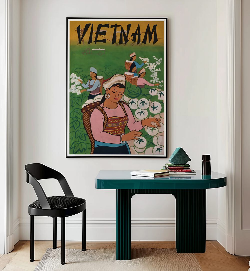 Explore the charm of Vietnam with VIETNAM II, VINTAGE TRAVEL POSTERS, showcasing vibrant culture and landscapes.