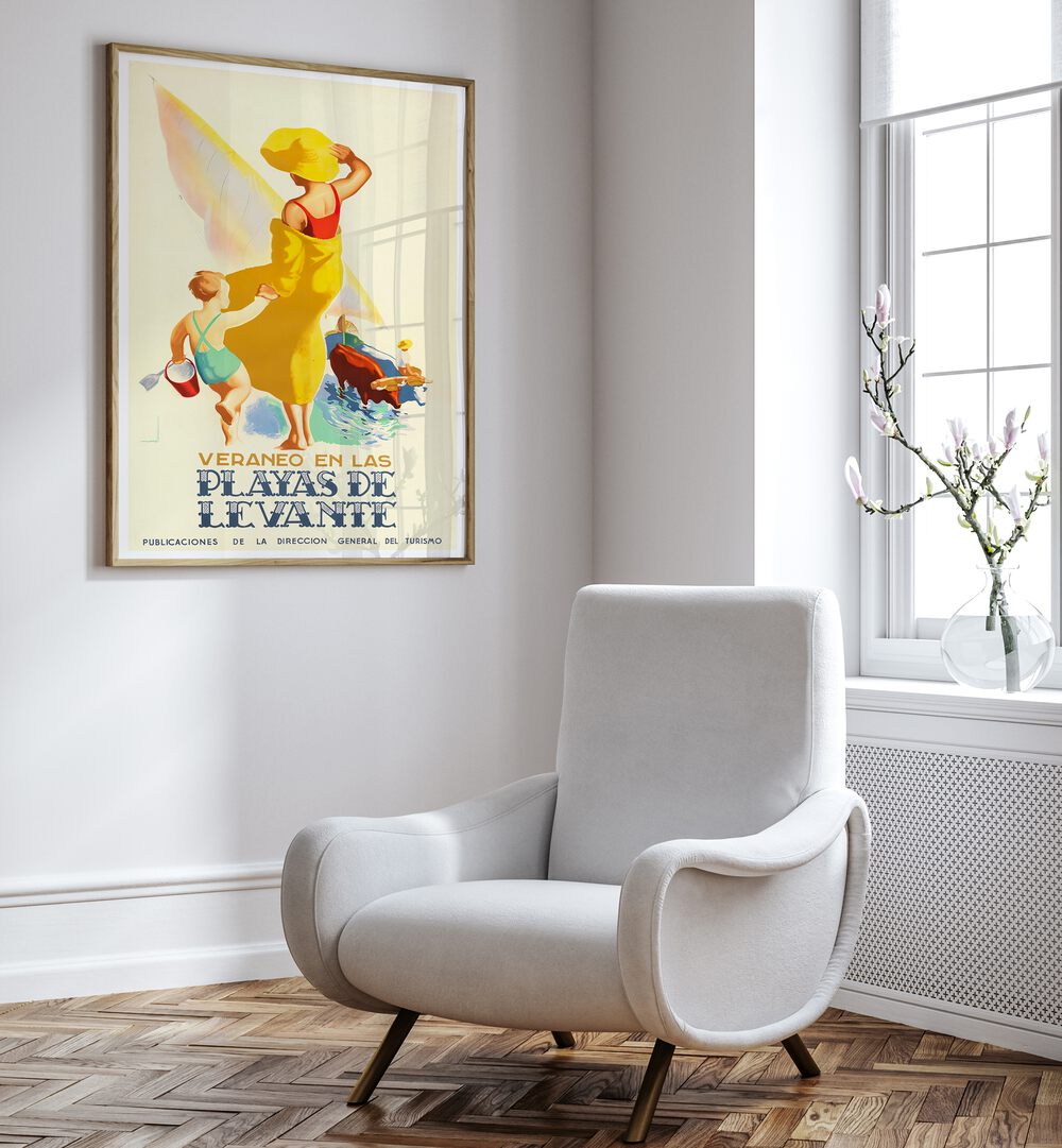 Bright and charming VERANEO EN LAS Vintage Travel Posters, perfect for adding adventure to your home decor.