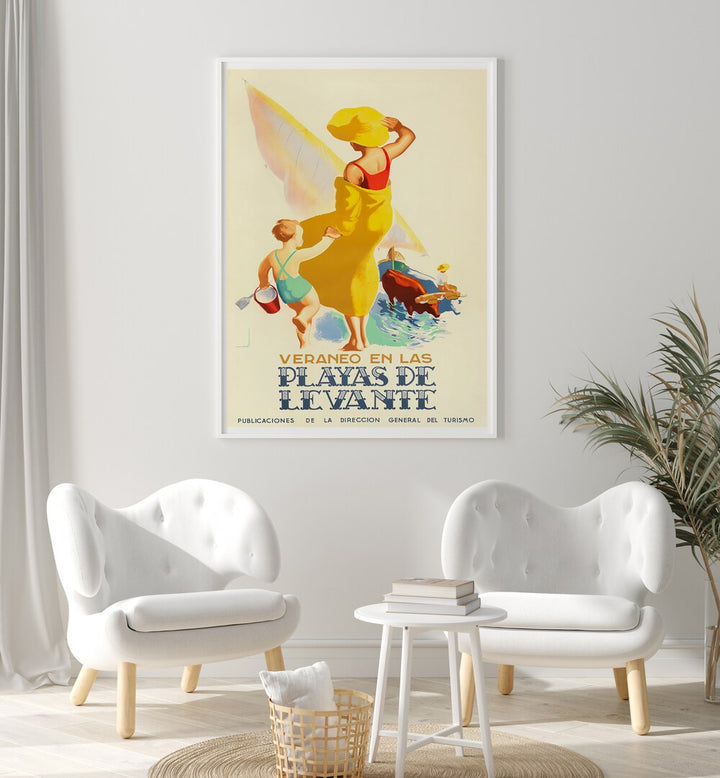 Bright and colorful VERANEO EN LAS Vintage Travel Posters bring nostalgic charm to any space, celebrating adventure.