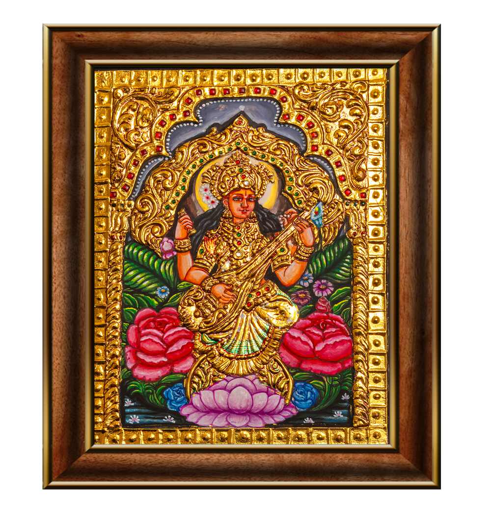 SRI SARASWATI DEVI , HANDMADE ARTWORKS