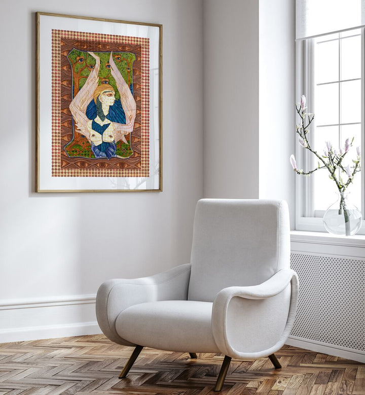 Stunning ANIOL II, PORTRAITS artwork displayed in a modern living room, enhancing aesthetic appeal and elegance.