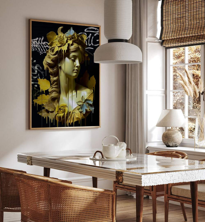 VANDAL HELENA, ALTERED ART PRINTS by DIKHOTOMY adds bold, rebellious flair to any modern interior space.