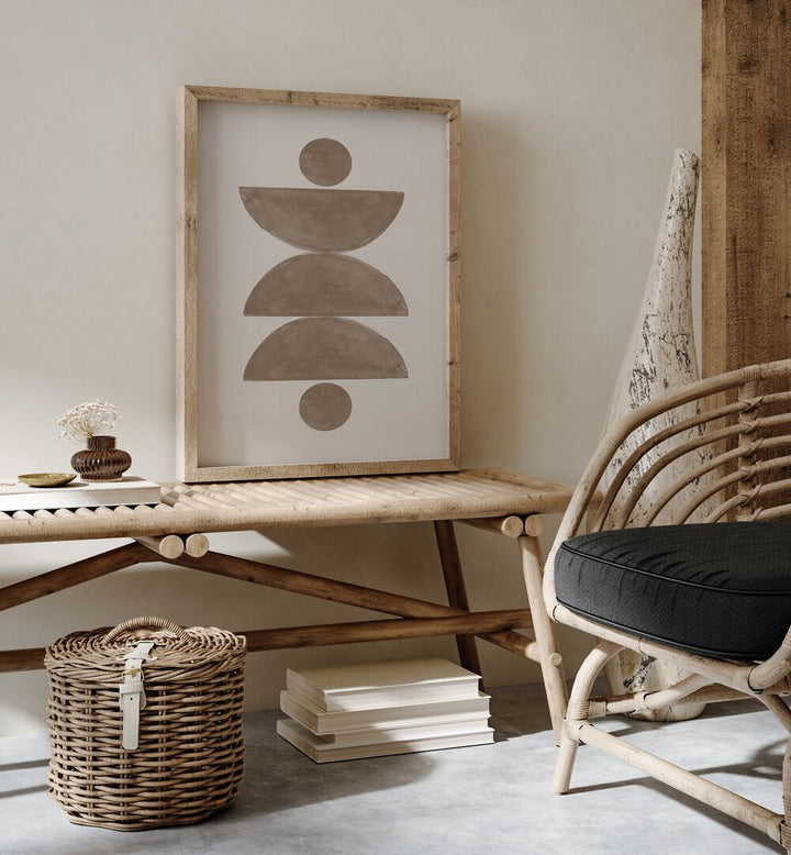 Elegant BOHO SOFT, BOHO ART PAINTINGS by The Miuus Studio, perfect for a tranquil and creative living space.