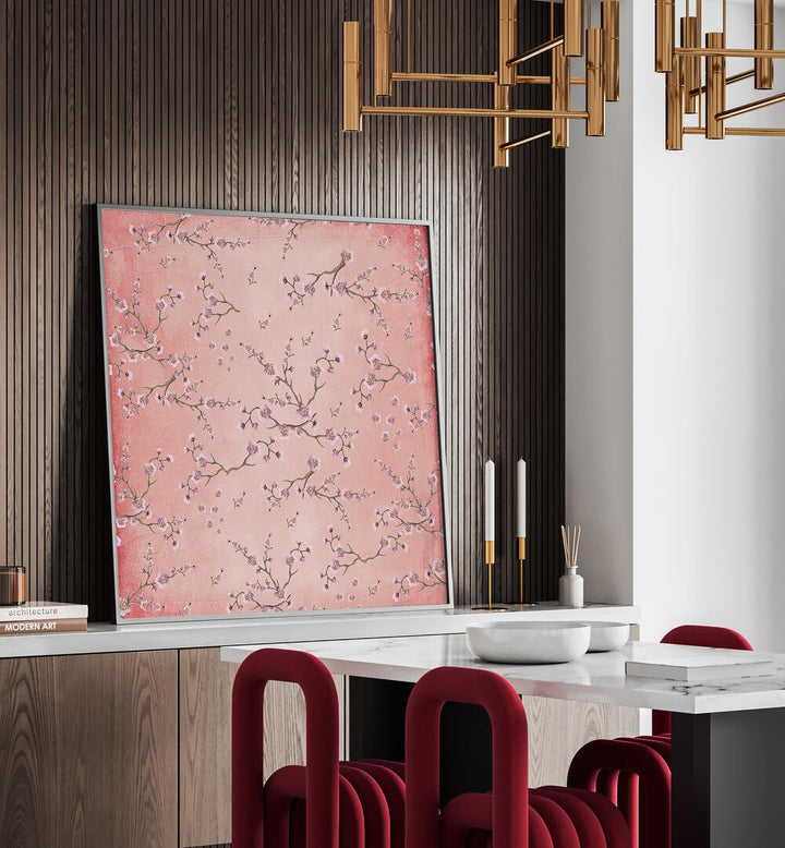 Decorate your home with BLOSSOMS ON BLUSH, FLORAL FLOWER PAINTINGS, showcasing delicate floral beauty on a blush background.