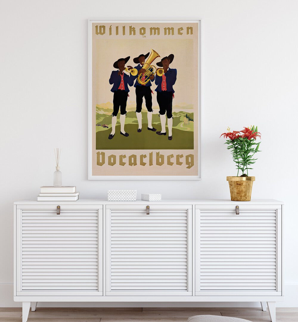 WILLHOMMEN, VINTAGE TRAVEL POSTERS showcase a nostalgic design, perfect for enhancing any living space.