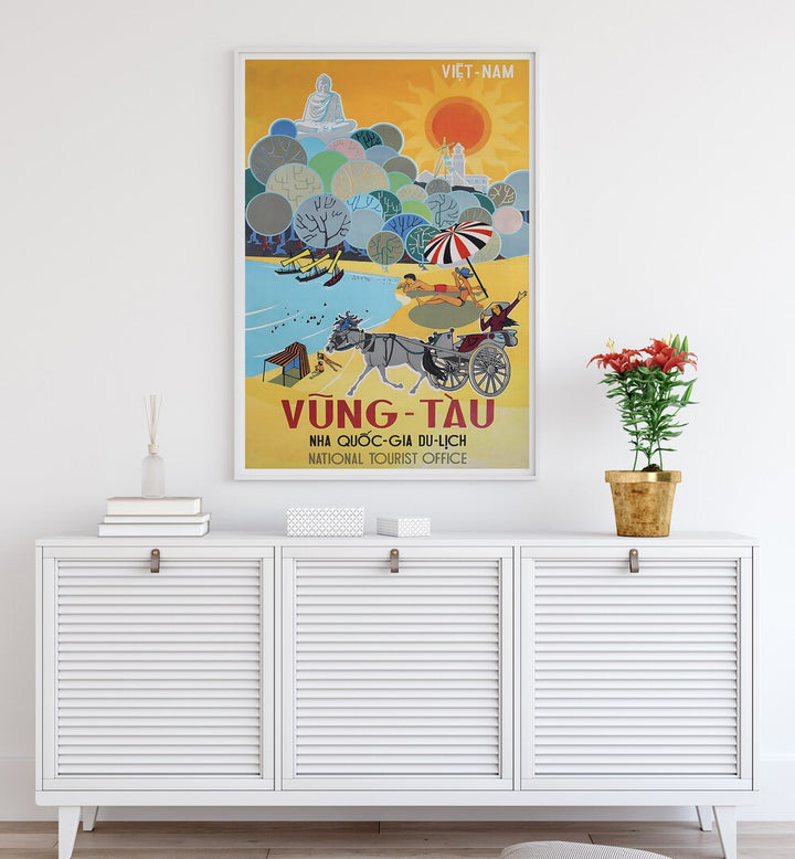VUNG-TAU, VINTAGE TRAVEL POSTERS showcase vibrant art, capturing the essence of Vietnam's stunning shores.