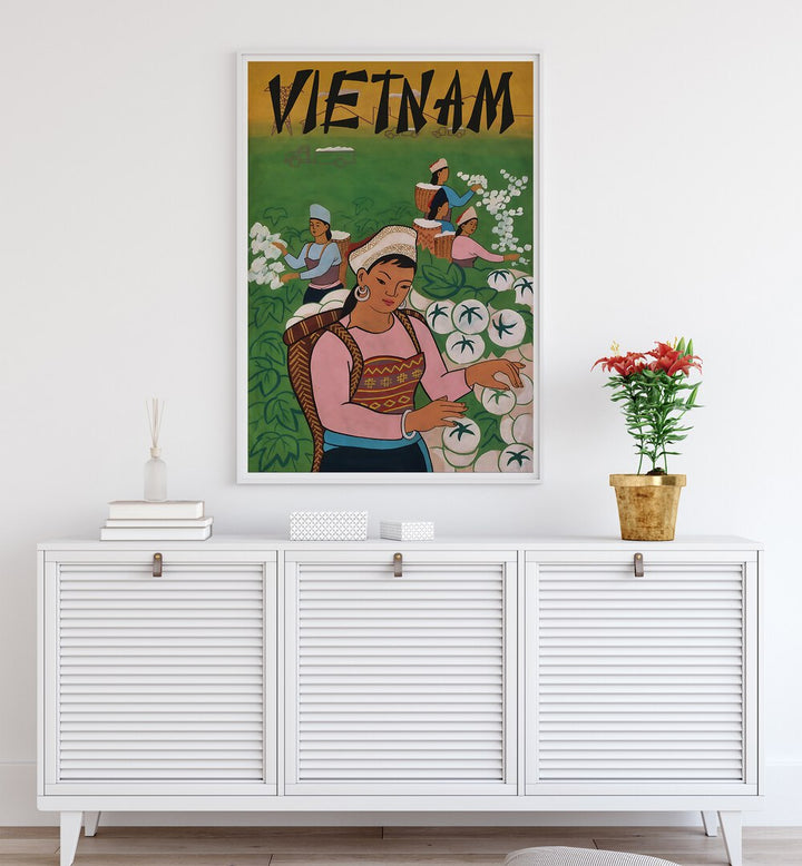 Explore the charm of Vietnam with VIETNAM II, VINTAGE TRAVEL POSTERS showcasing vibrant culture and landscapes.