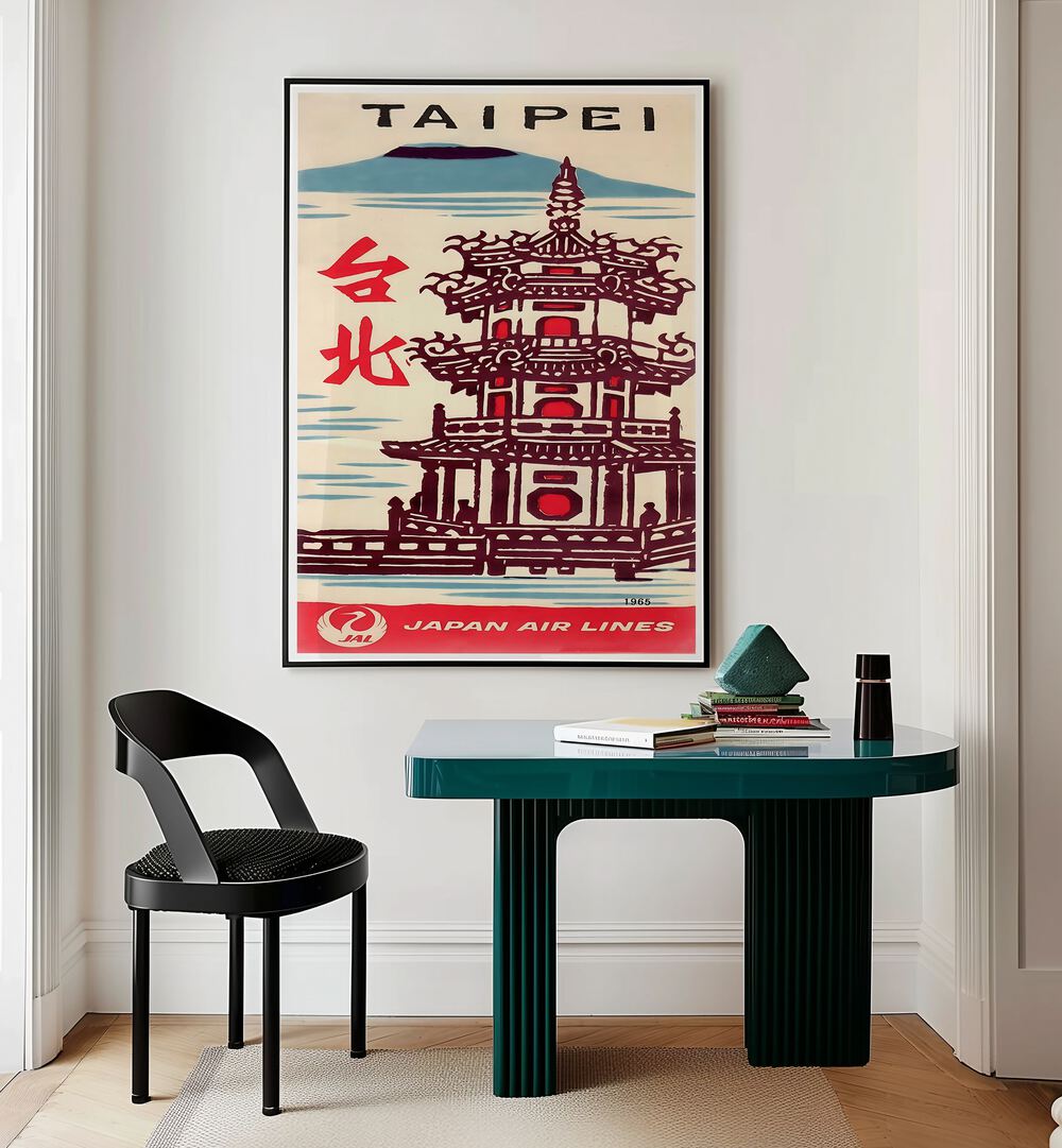 Taipei Vintage Travel Posters showcase iconic architecture, perfect for transforming your living space with nostalgia.