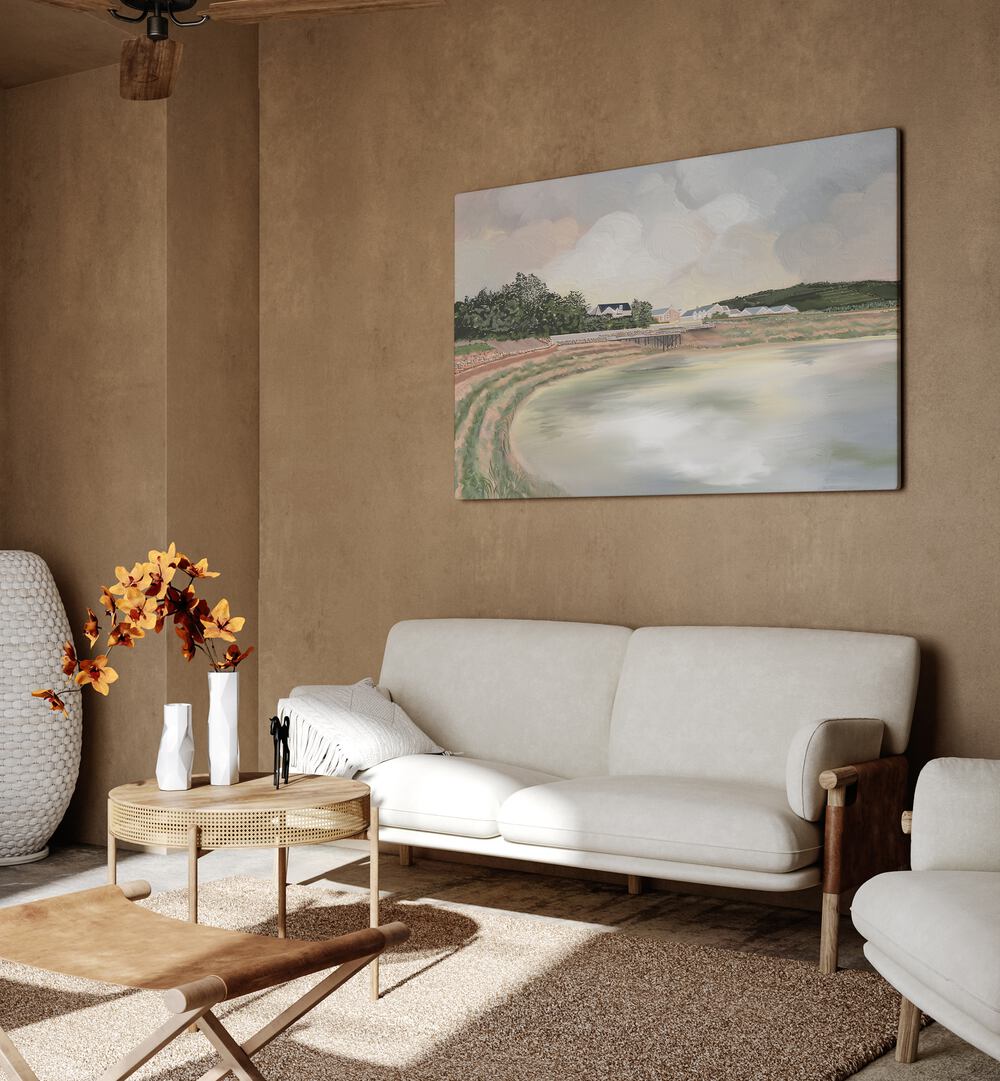 Transform your space with WATCH HER RISE, LANDSCAPE PAINTINGS that celebrate nature's beauty and evoke serenity.