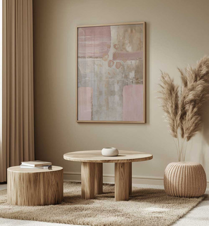 GLORIOUS PINK III , BOHO ART PAINTINGS