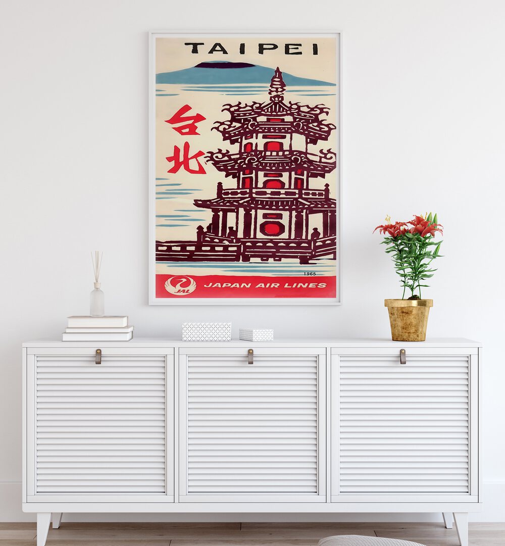 Stylish TAIPEI Vintage Travel Posters showcase Taipei's beauty, perfect for enhancing your home decor.