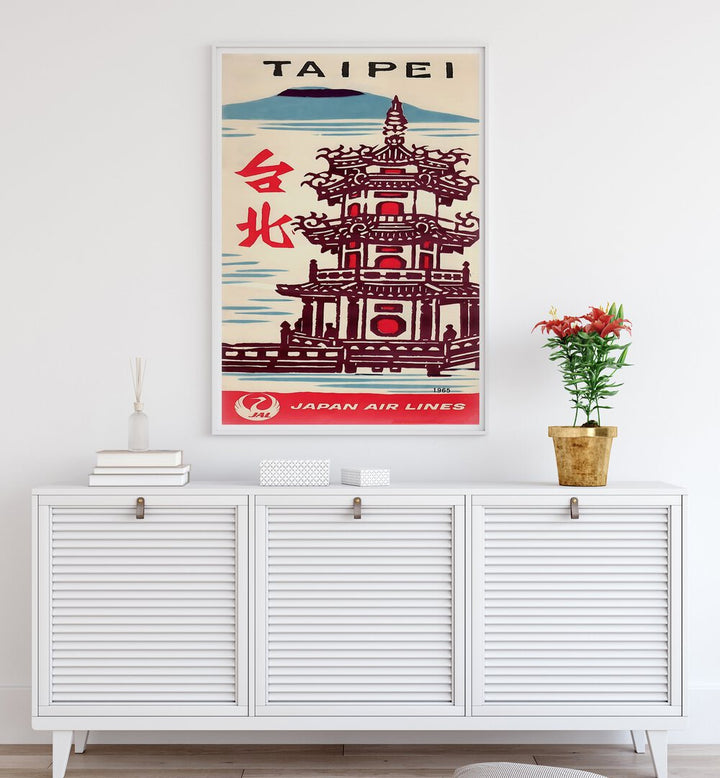 Stylish TAIPEI Vintage Travel Posters showcase Taipei's beauty, perfect for enhancing your home decor.