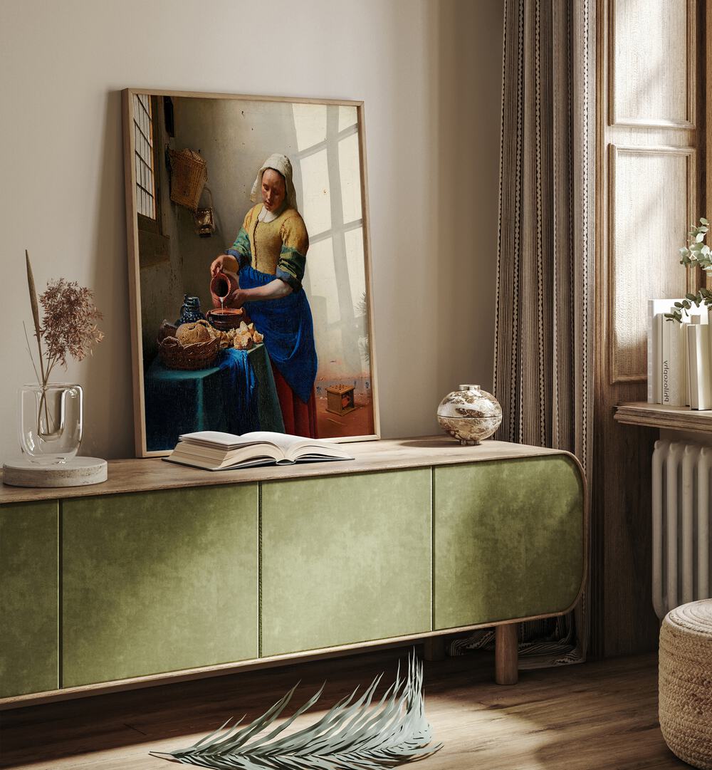 THE MILKMAID , VINTAGE PAINTINGS