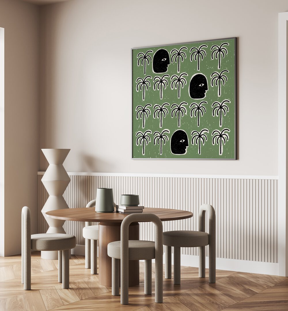 Discover tranquility with THE SONG OF SPIRITS, BOHO ART PAINTINGS, enhancing your home decor with nature's essence.