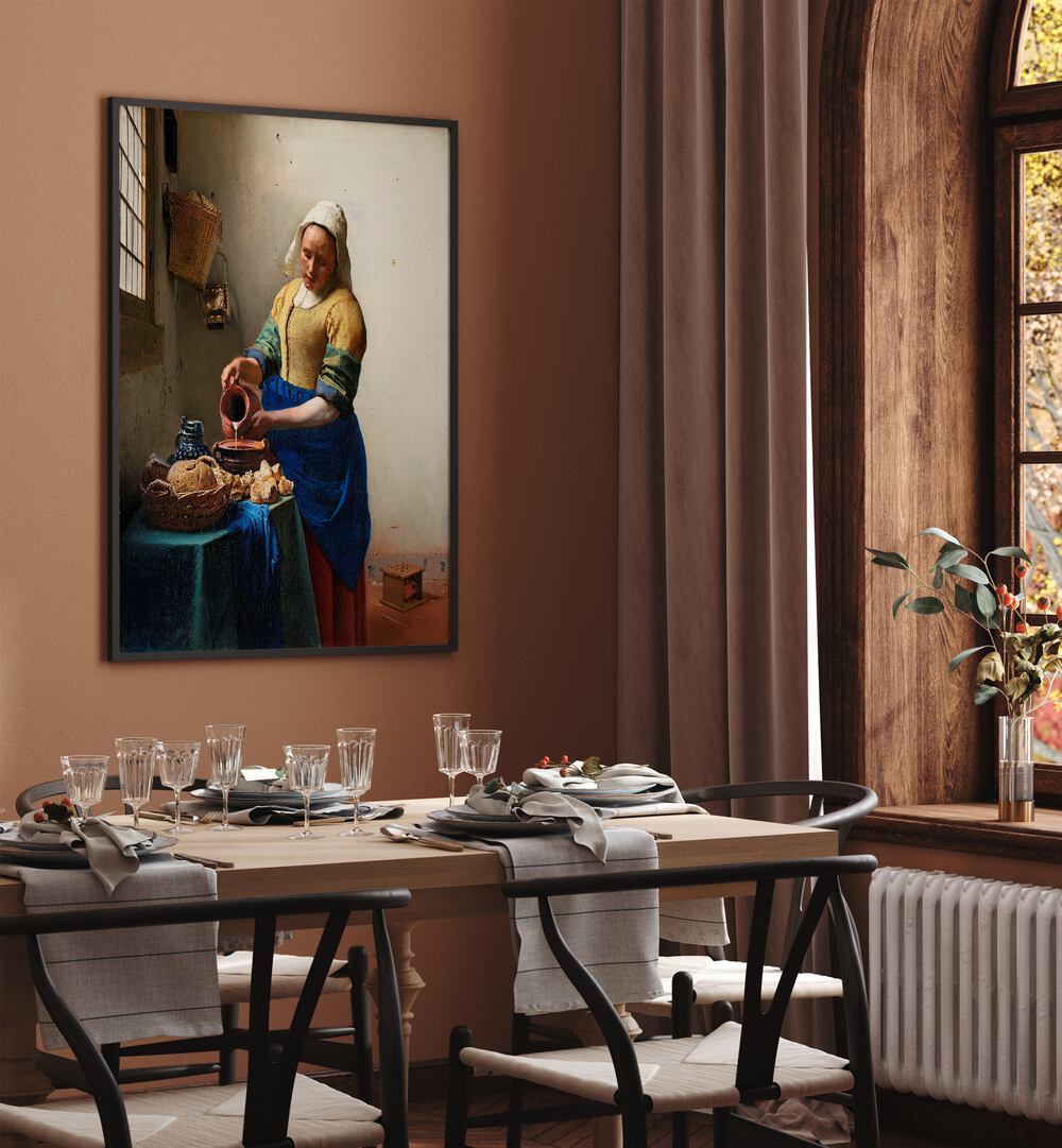 THE MILKMAID , VINTAGE PAINTINGS