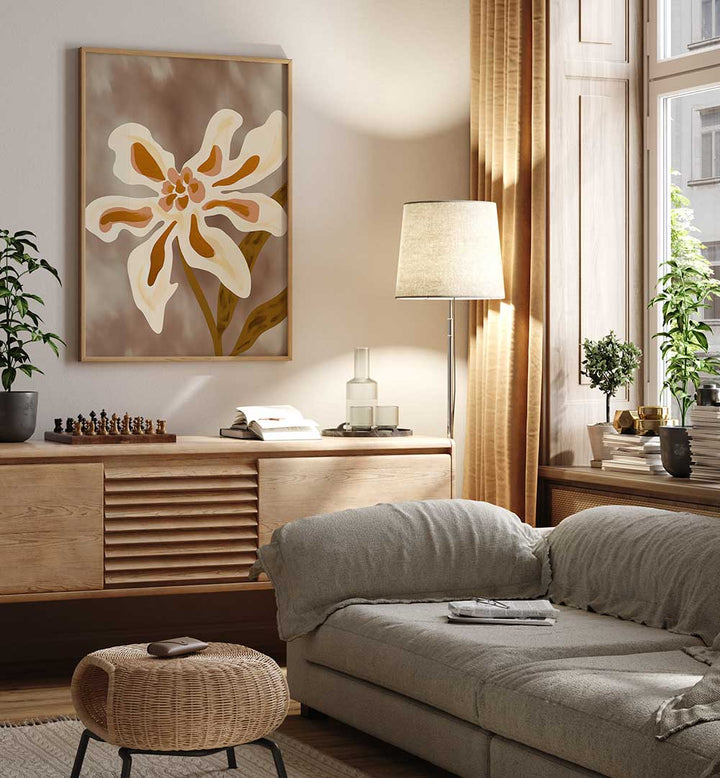 DELICATE WHITE FLOWER , FLORAL FLOWER PAINTINGS