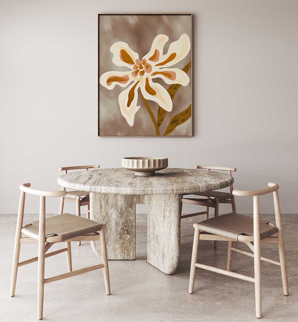 DELICATE WHITE FLOWER , FLORAL FLOWER PAINTINGS