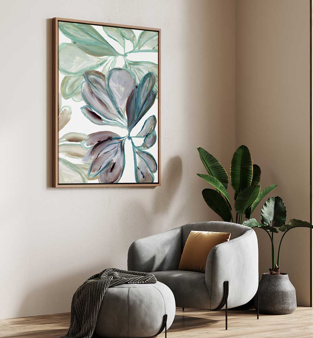 AQUA FLORAL I, FLORAL FLOWER PAINTINGS enhances your space with vibrant colors and exquisite floral designs.