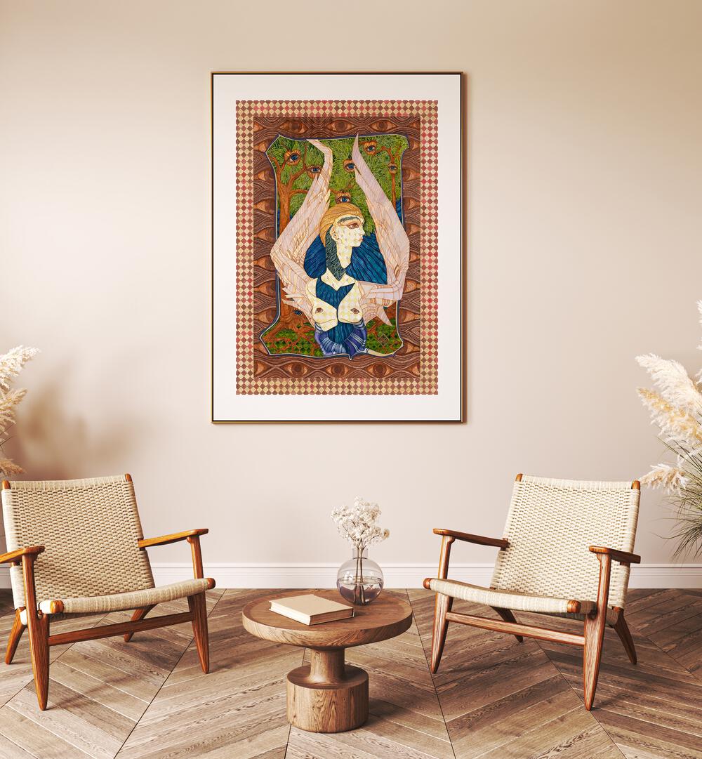 Stunning ANIOL II, PORTRAITS artwork displayed in a stylish living room setting, perfect for modern decor.