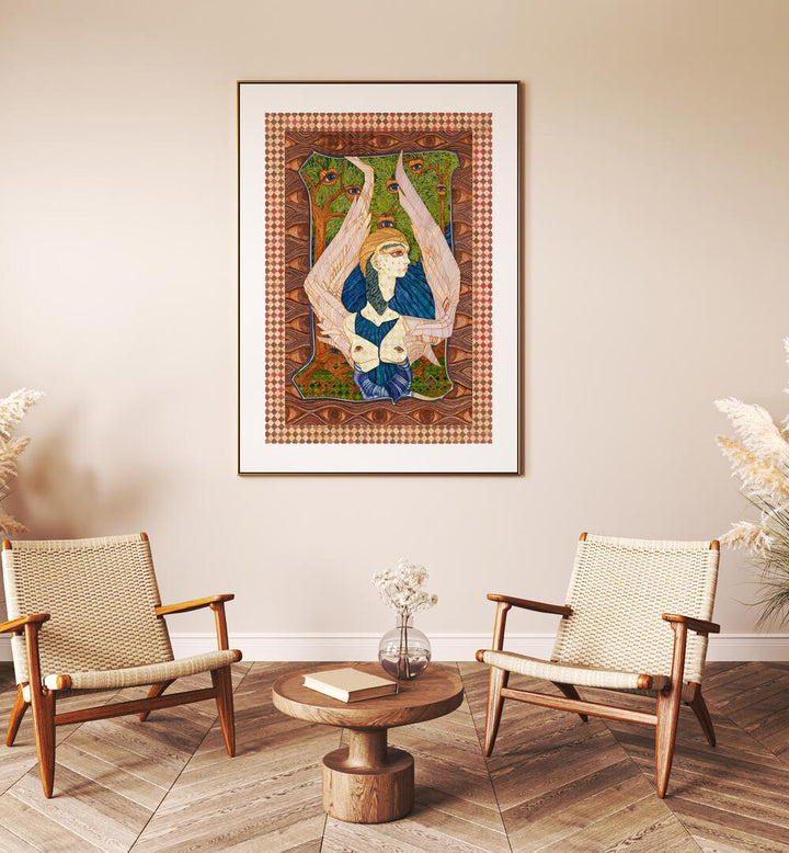 Stunning ANIOL II, PORTRAITS artwork displayed in a stylish living room setting, perfect for modern decor.