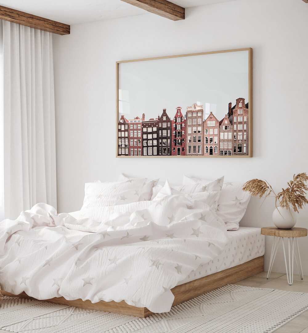 Stylish AMSTERDAM, TRAVEL POSTERS artwork enhances any room, capturing the city's vibrant charm and culture.
