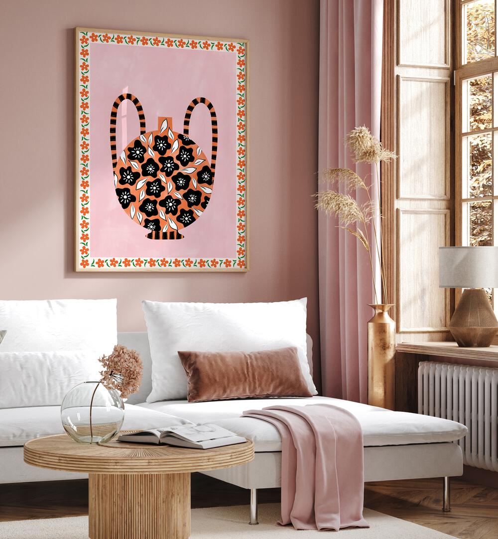 Brightly colored BOTANICAL VASE, FLORAL FLOWER PAINTINGS by Elena Ristova enhance any space with elegant charm.