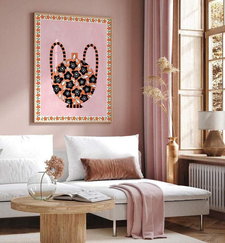 Brightly colored BOTANICAL VASE, FLORAL FLOWER PAINTINGS by Elena Ristova enhance any space with elegant charm.