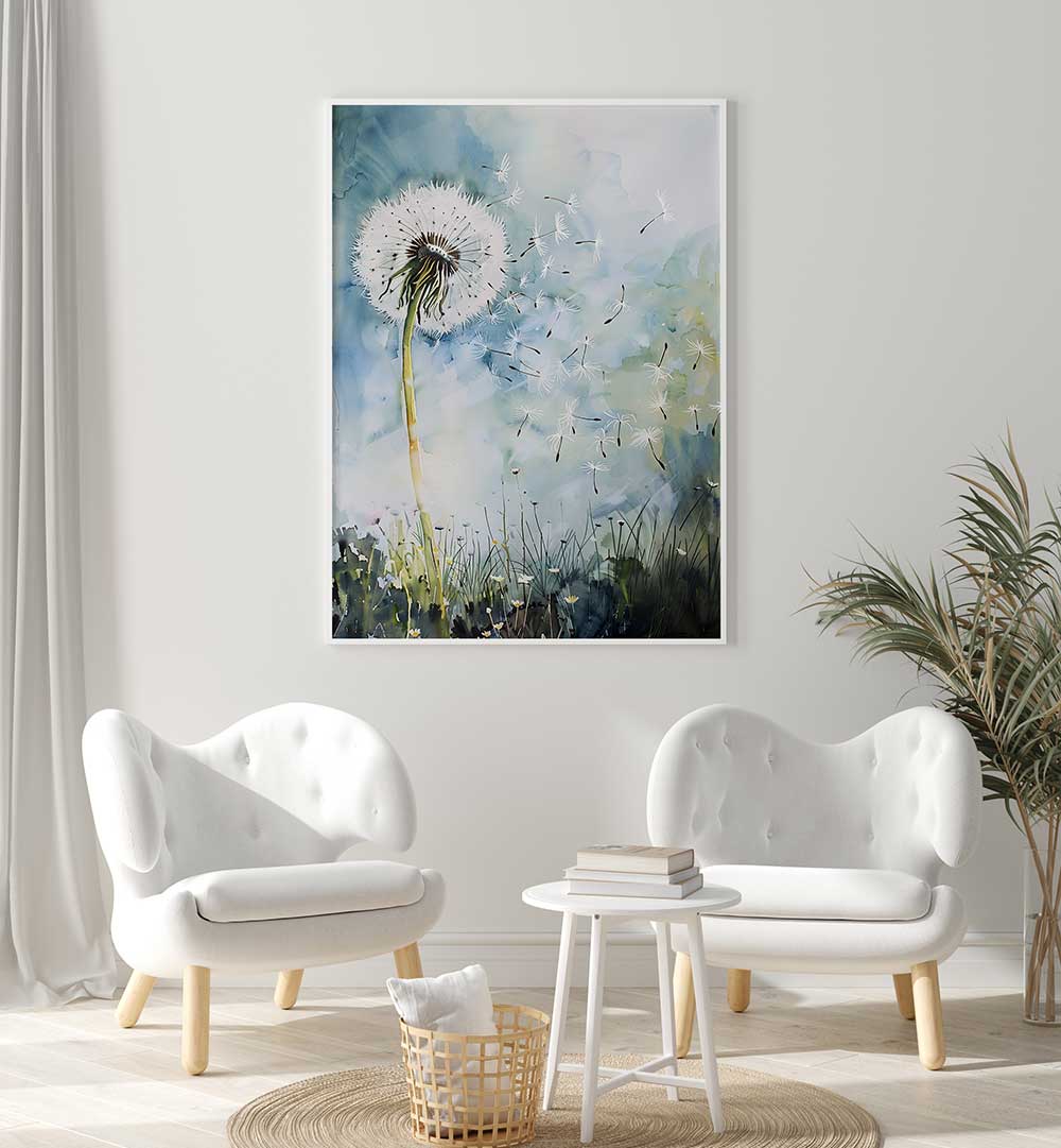 DANDELLION , FLORAL FLOWER PAINTINGS