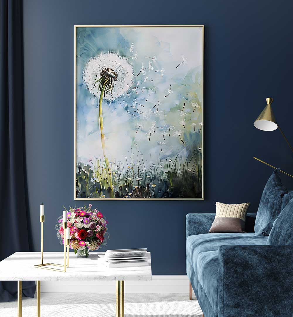 DANDELLION , FLORAL FLOWER PAINTINGS