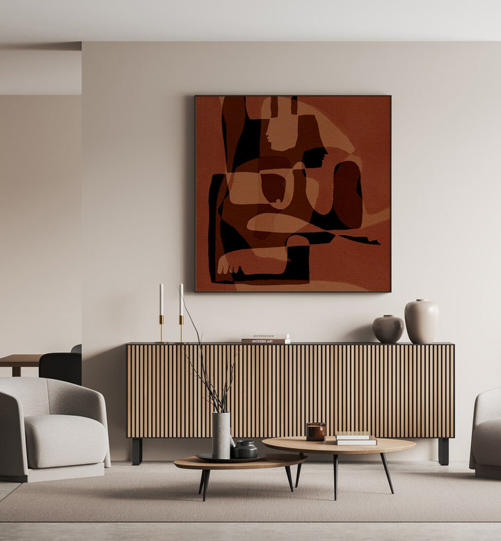 Stylish UNFOLDING V, BOHO ART PAINTINGS enhances modern spaces with elegance and functionality. Perfect for contemporary decor.