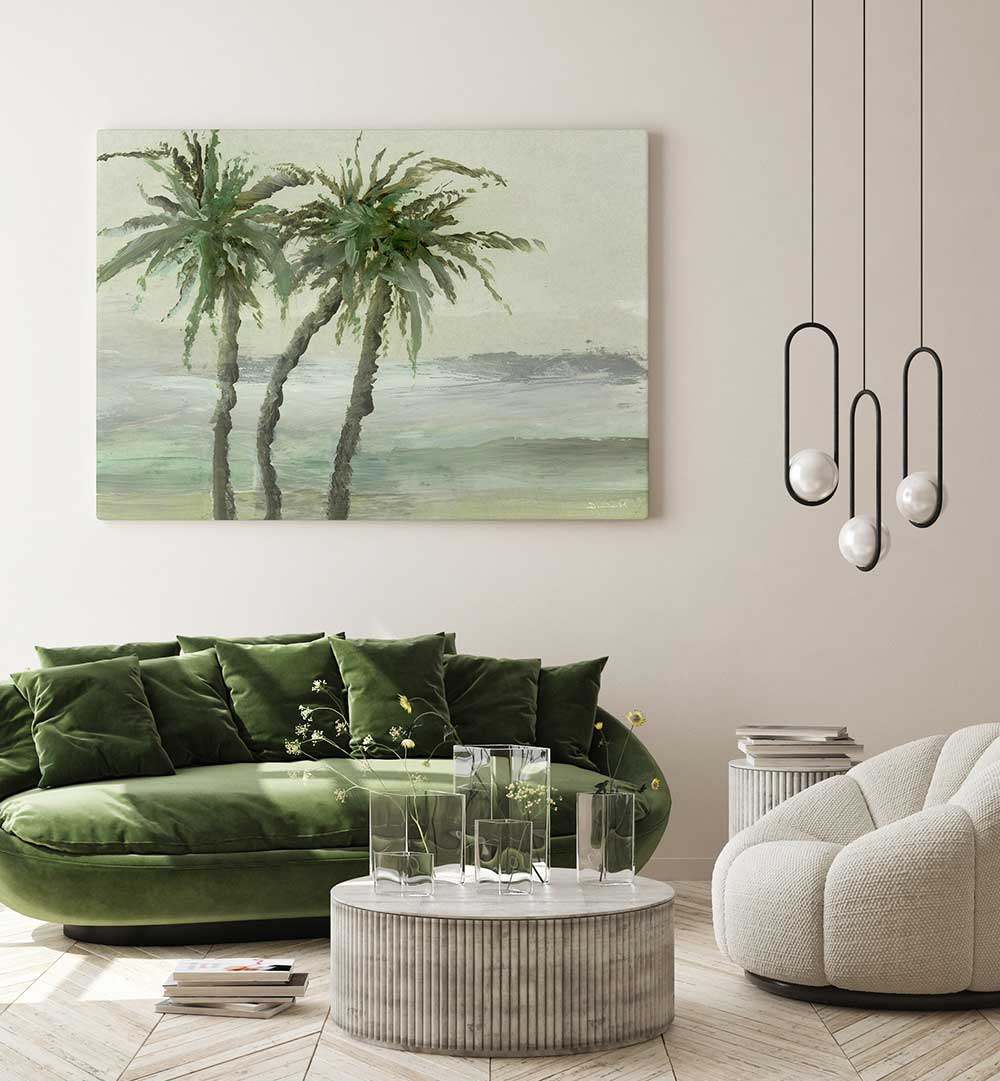 WINDY PALMS , FLORAL FLOWER PAINTINGS