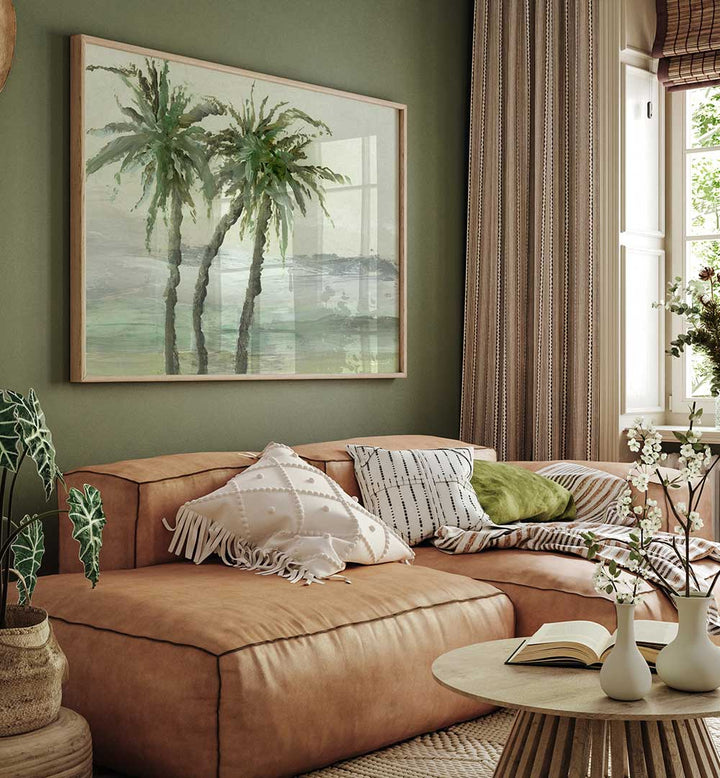 WINDY PALMS , FLORAL FLOWER PAINTINGS