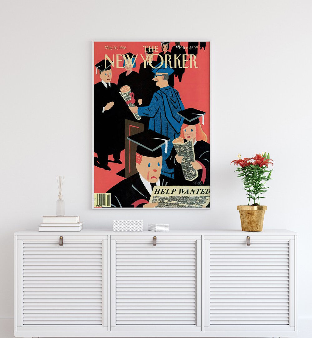 Colorful SPIEGEL MAN, NEW YORKER MAGAZINE COVERS from May 20, 1996, showcasing iconic art by Art Spiegelman.