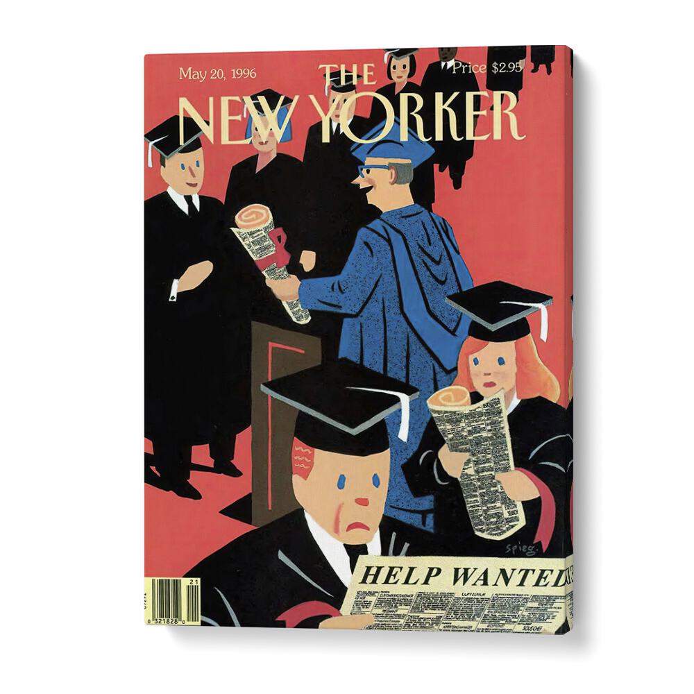 Art Spiegelman's iconic cover from the May 20, 1996, issue highlights SPIEGEL MAN, NEW YORKER MAGAZINE COVERS.