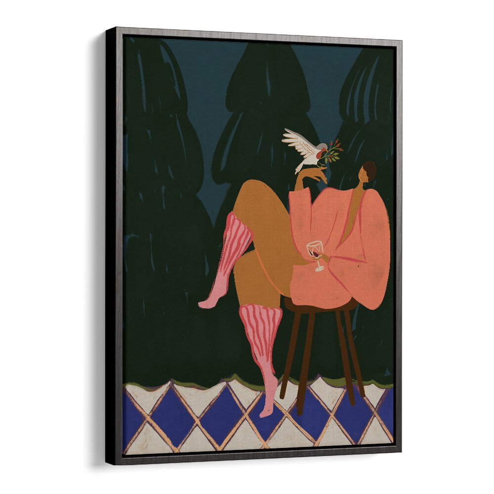 A LIL BIRDY TOLD ME, PORTRAITS by Arty Guava adds modern elegance to your space with its vibrant, artistic charm.