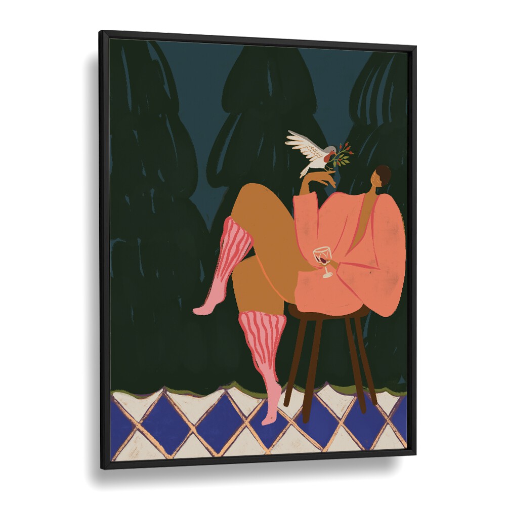 Transform your space with A LIL BIRDY TOLD ME, PORTRAITS by Arty Guava, showcasing modern elegance and charm.