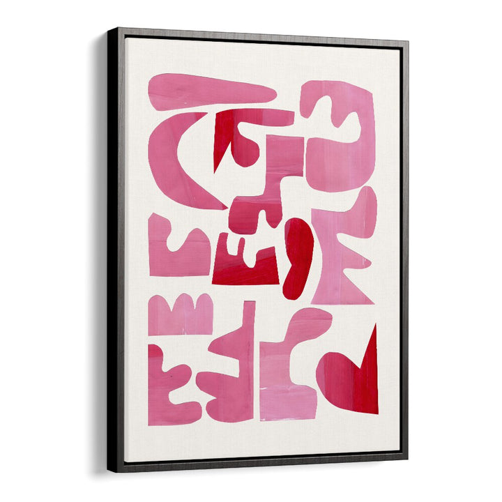 Enhance your decor with A PINK PUZZLE, FASHION POSTERS by Ejaaz Haniff, a stunning blend of pink and red hues.