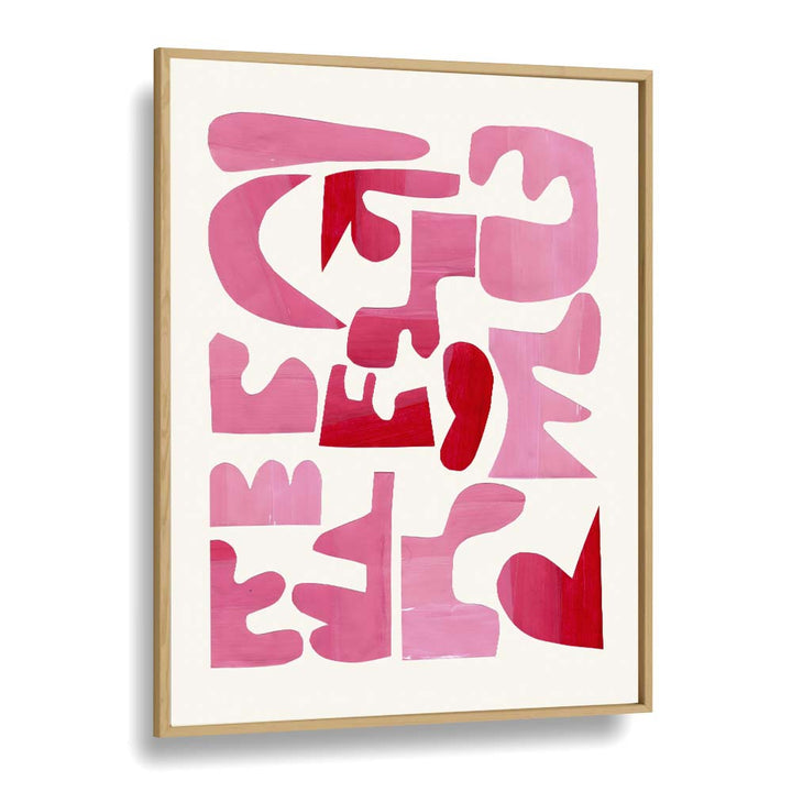 Transform your space with A PINK PUZZLE, FASHION POSTERS, an elegant abstract artwork by Ejaaz Haniff.