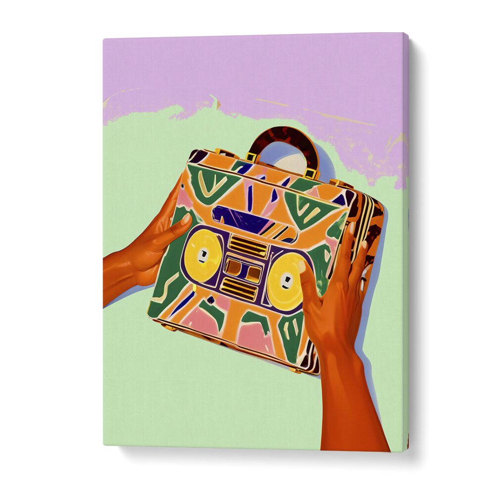 A vibrant fashion poster, "A Suitcase Full of Memories," by Uma Gokhale captures nostalgia beautifully.