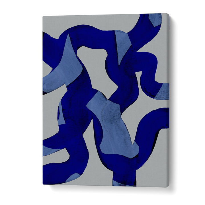 Abstract Brush Strokes Blue Tide By Mareike Bohmer Abstract Art Artwork in Gallery Wrap