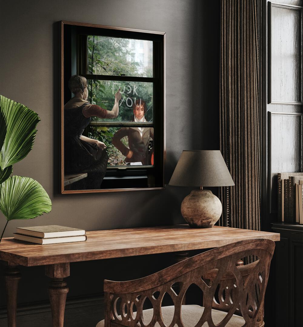 A KIND GOODBYE, ALTERED ART PRINTS by Dikhotomy enhances any space with its captivating blend of styles.