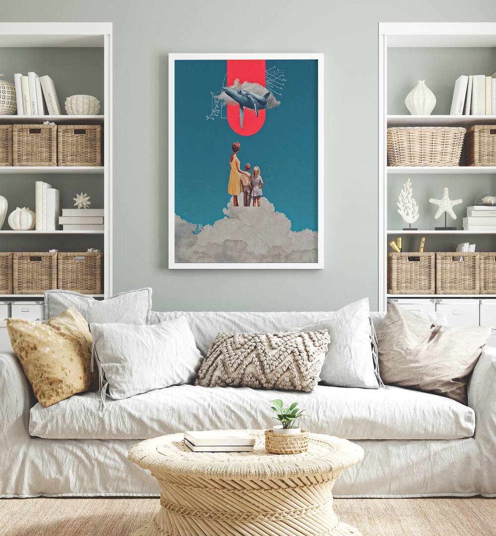 Transform your space with ALOHA WHALE, SURREAL ART PRINTS by Space Rocket Art, captivating and imaginative décor.