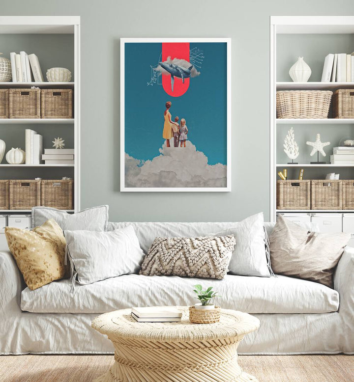 Transform your space with ALOHA WHALE, SURREAL ART PRINTS by Space Rocket Art, captivating and imaginative décor.