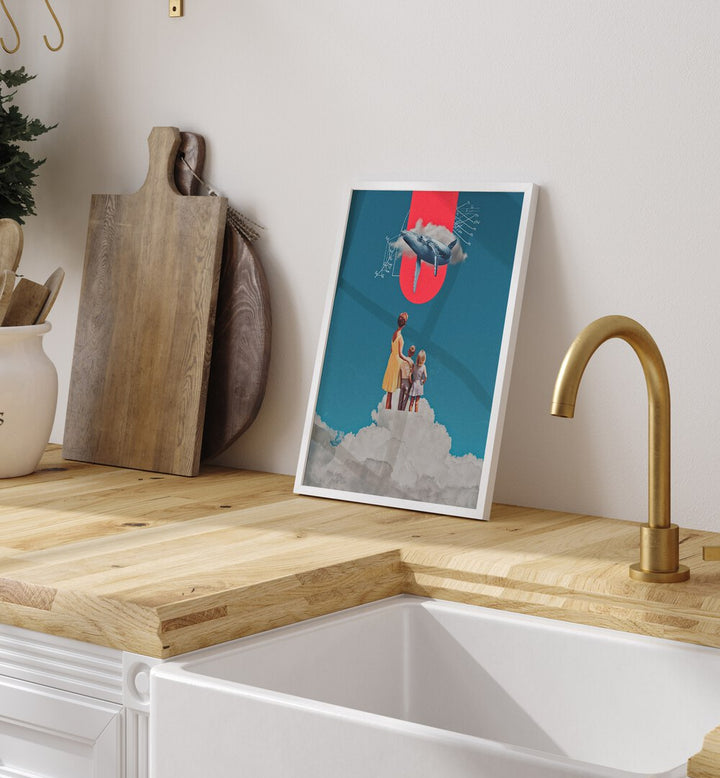 Transform your space with ALOHA WHALE, SURREAL ART PRINTS by Space Rocket Art, igniting imagination and ambiance.