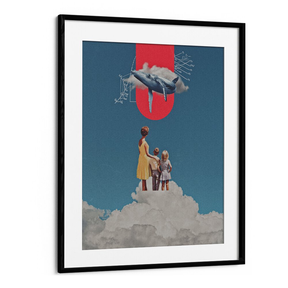 Transform your space with ALOHA WHALE, SURREAL ART PRINTS by Space Rocket Art, blending imagination and elegance.