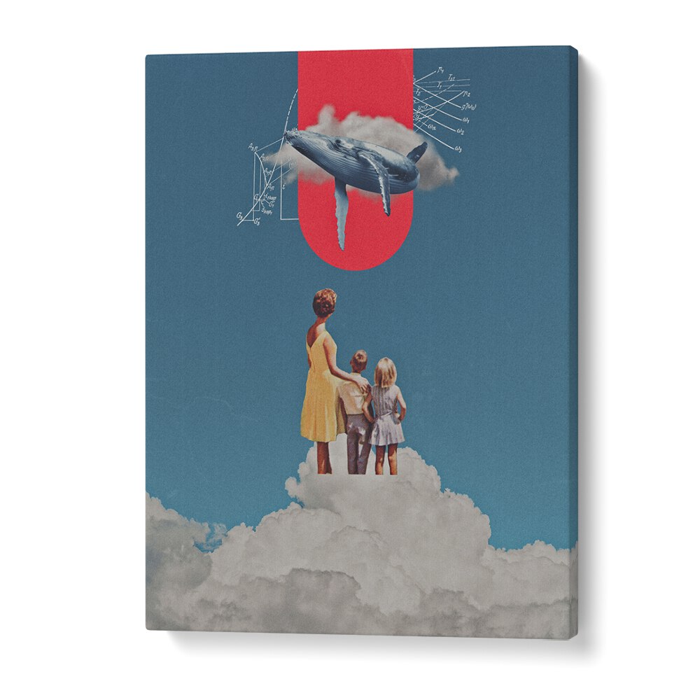 Transform your space with ALOHA WHALE, SURREAL ART PRINTS, a captivating creation by Space Rocket Art.