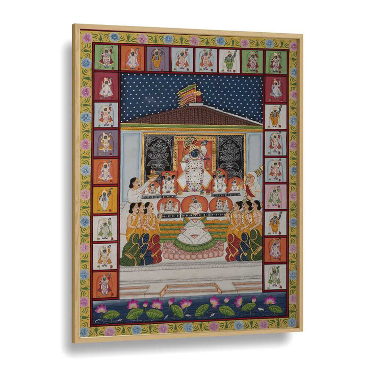 Stunning ANNAKUT PICHWAI ARTWORK, INDIAN ART PAINTINGS, showcasing divine beauty and vibrant spirituality.