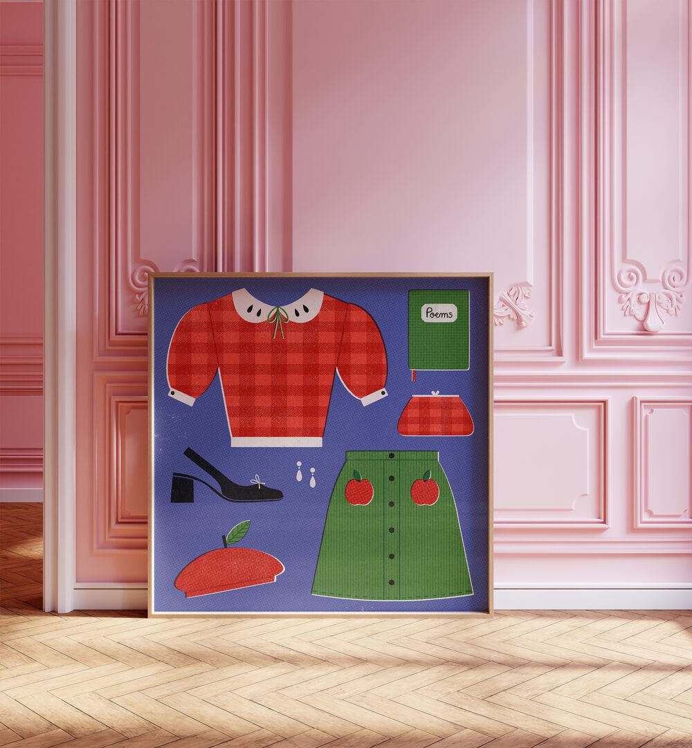 Vibrant APPLE, FASHION POSTERS showcase Julia Leister's stylish artwork, perfect for elevating any space.