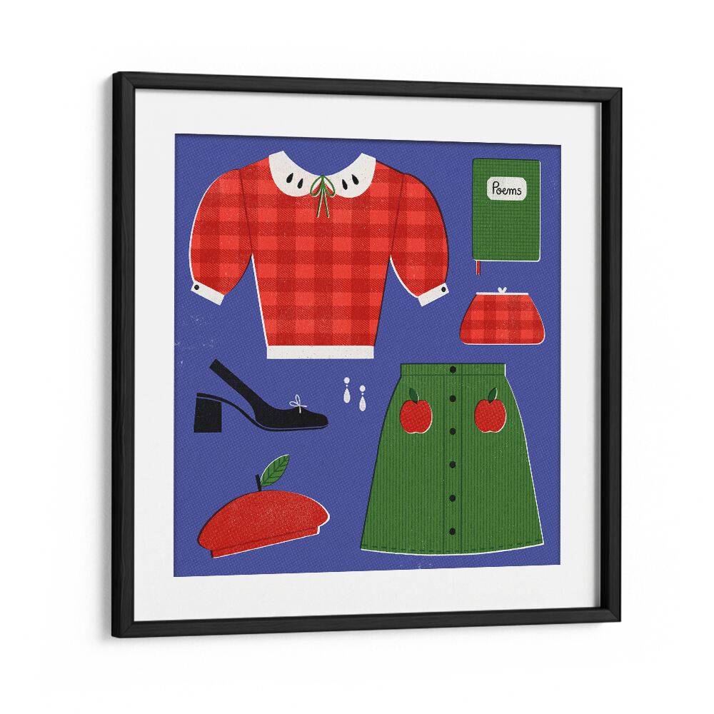 Stylish "Apple" fashion poster by Julia Leister, perfect for enhancing your decor with elegance and charm.