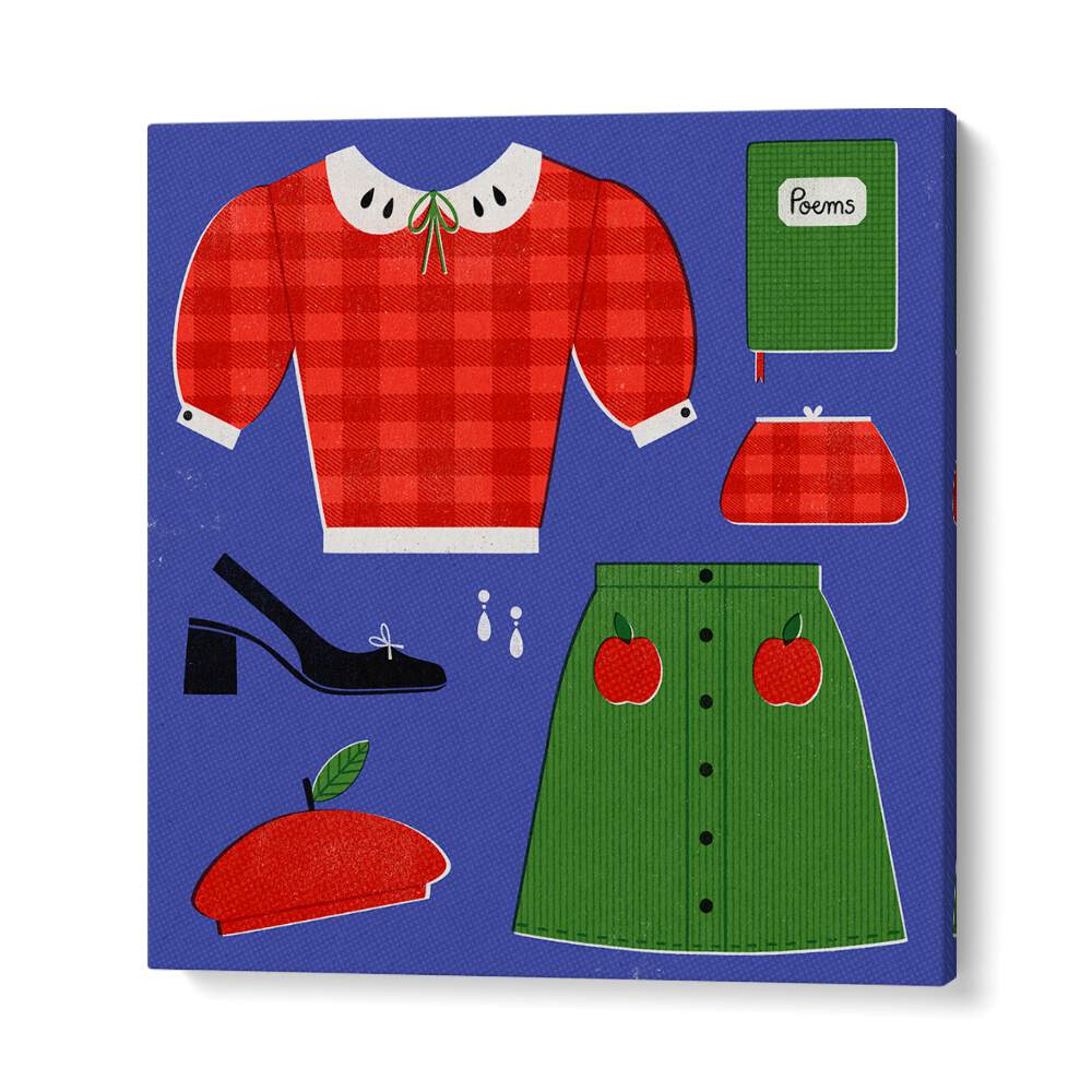 Stylish "Apple" fashion poster by Julia Leister, perfect for enhancing your décor with vibrant art. Explore APPLE, FASHION POSTERS.